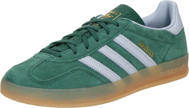 ADIDAS ORIGINALS Madalad ketsid 'GAZELLE' kuld / smaragdroheline / valge