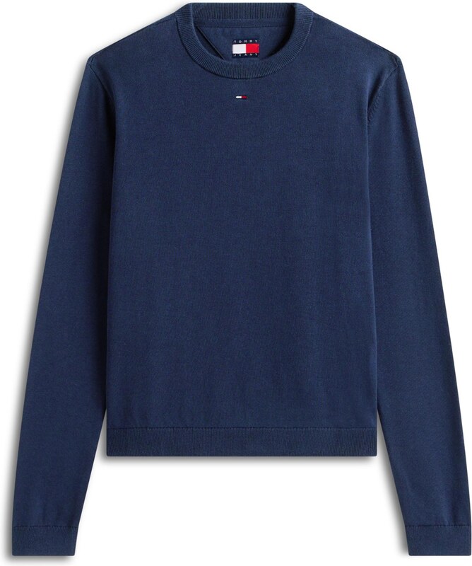 Tommy Jeans Kampsun 'Essential' meresinine / punane / valge