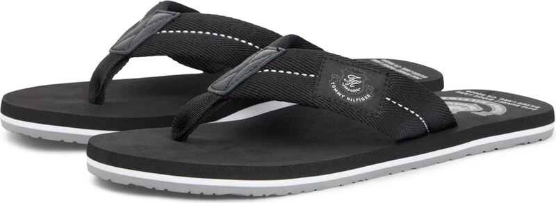 TOMMY HILFIGER Varbavaheplätu must / valge