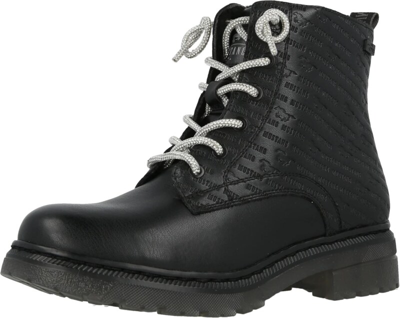 MUSTANG Paeltega poolsaabas must