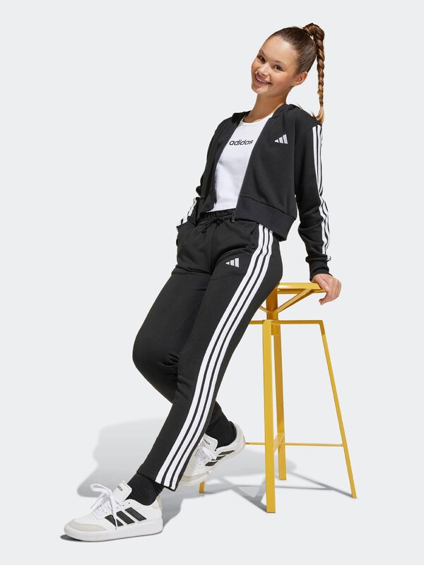 ADIDAS SPORTSWEAR Sportlik trikoojakk 'Essentials' must / valge