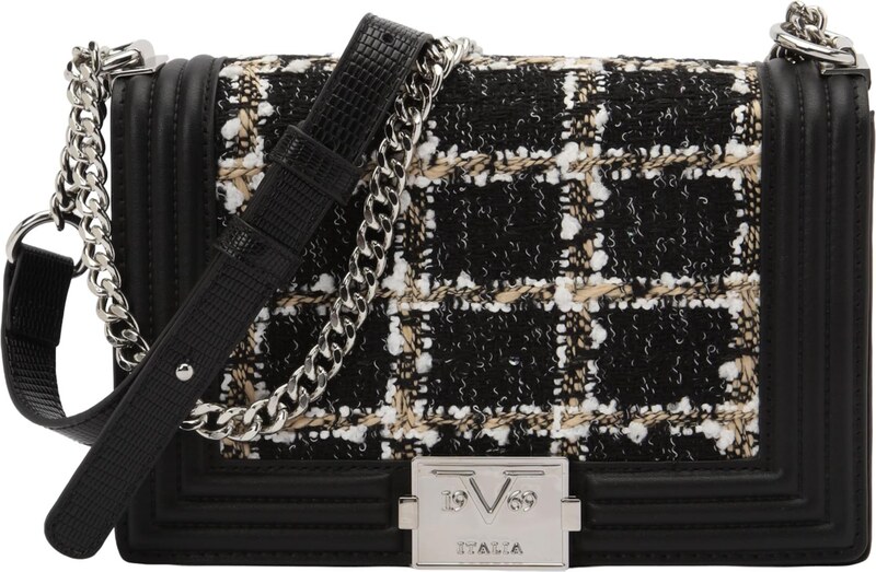 19V69 ITALIA Õlakott 'Mila' must / valge