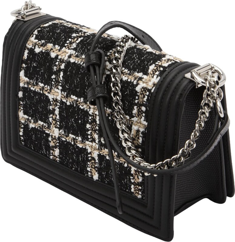 19V69 ITALIA Õlakott 'Mila' must / valge