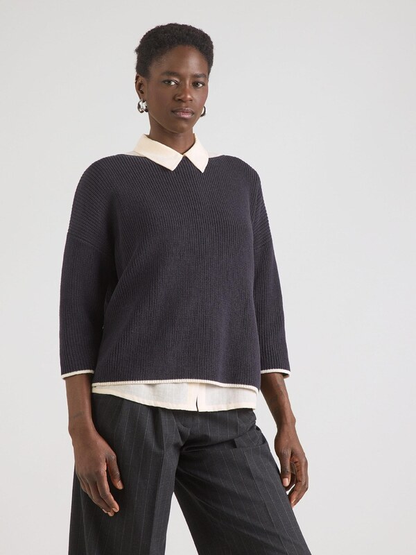 COMMA Kampsun meresinine / valge