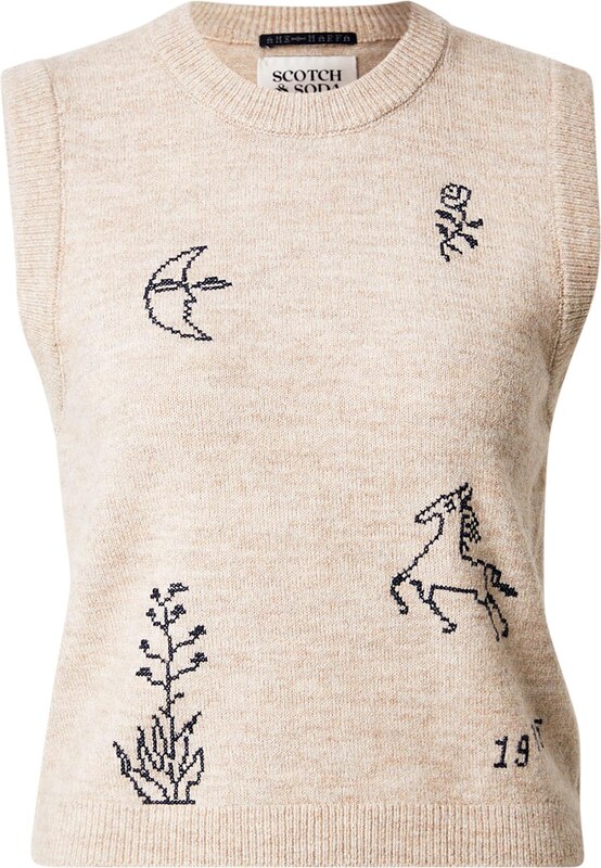 SCOTCH & SODA Kampsun beež / must