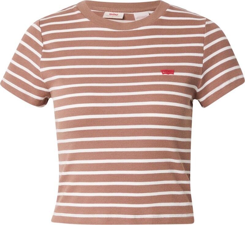 LEVI'S  Särk 'Essential Sporty Tee' helepruun / valge