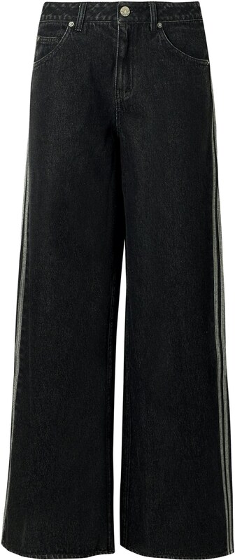 ADIDAS ORIGINALS Teksapüksid 'FIREBIRD' helehall / must teksariie