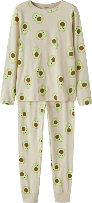 NAME IT Pidžaama pruun / oliiv / heleroheline
