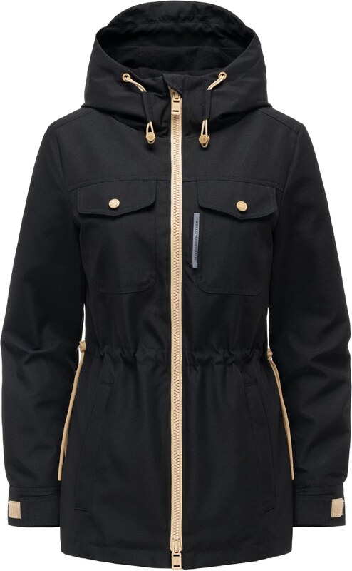 MARIKOO Kevad-sügisparka 'Sohaa 16' kitt / must