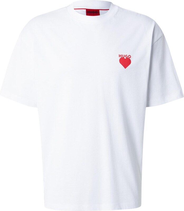 HUGO Särk 'Dewdam' punane / valge