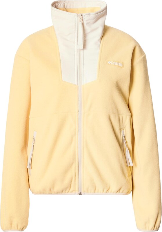 COLUMBIA Funktsionaalne fliisjakk 'Sequoia Grove' kollane / täisvalge