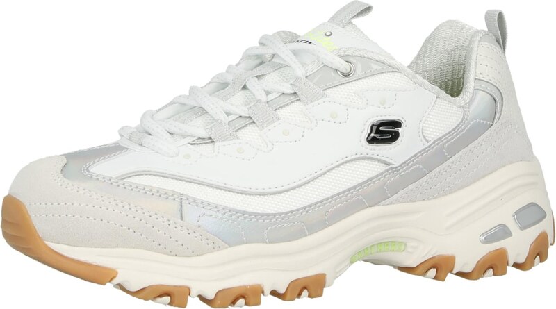 SKECHERS Madalad ketsid 'DAZZLING SHINE' helehall / hõbe / valge