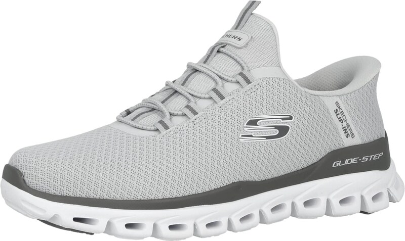 SKECHERS Madalad ketsid 'Glide-Step - Noxus' helehall / tumehall