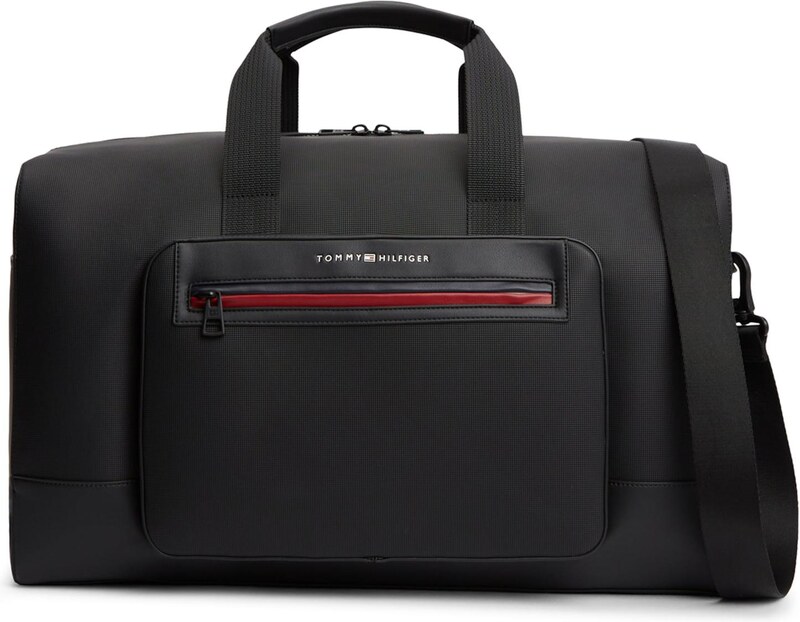 TOMMY HILFIGER Reisikott 'Foundation' punane / must