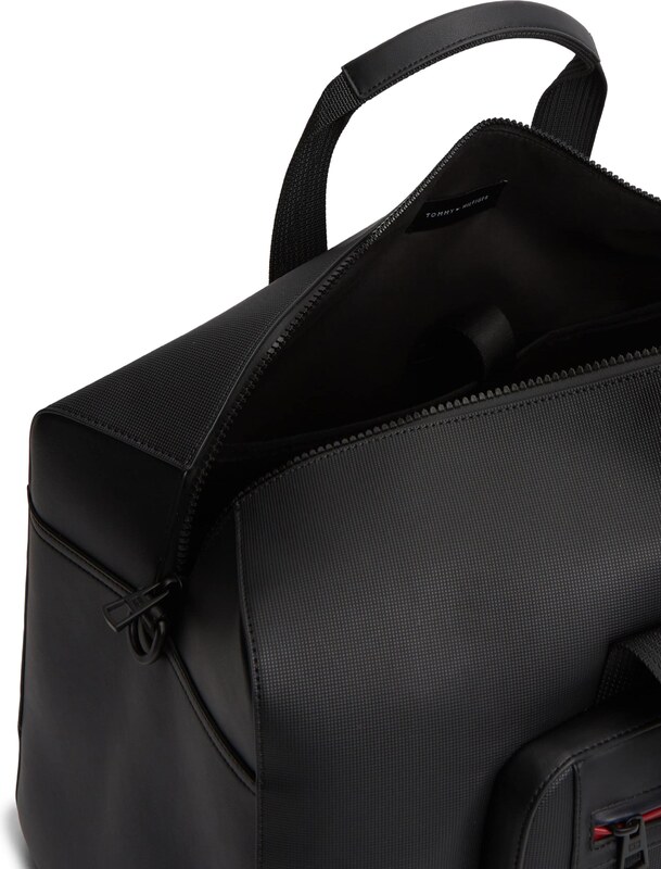 TOMMY HILFIGER Reisikott 'Foundation' punane / must