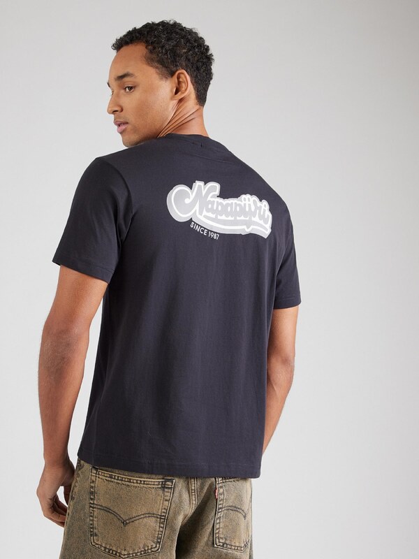 NAPAPIJRI Särk 'S-ZINC' hall / must / valge