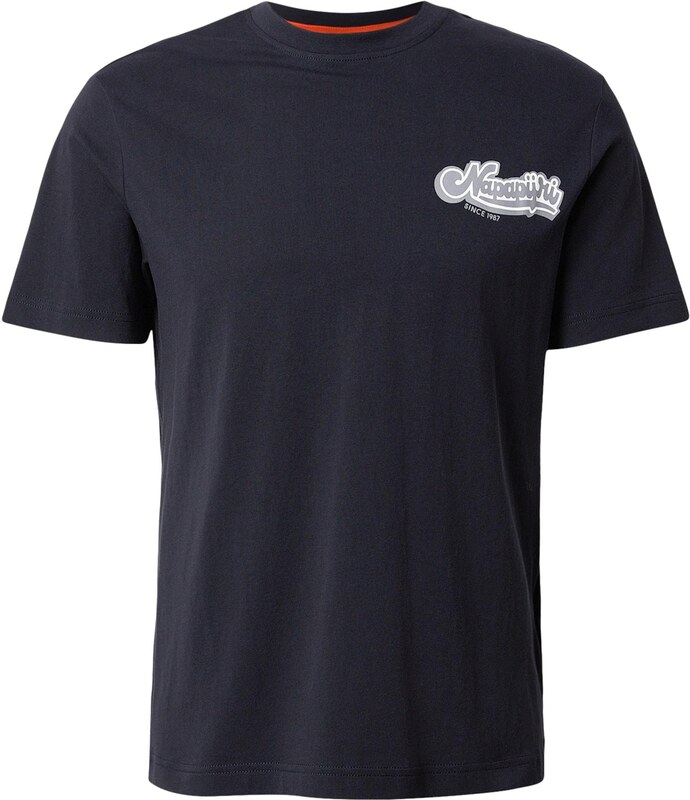 NAPAPIJRI Särk 'S-ZINC' hall / must / valge