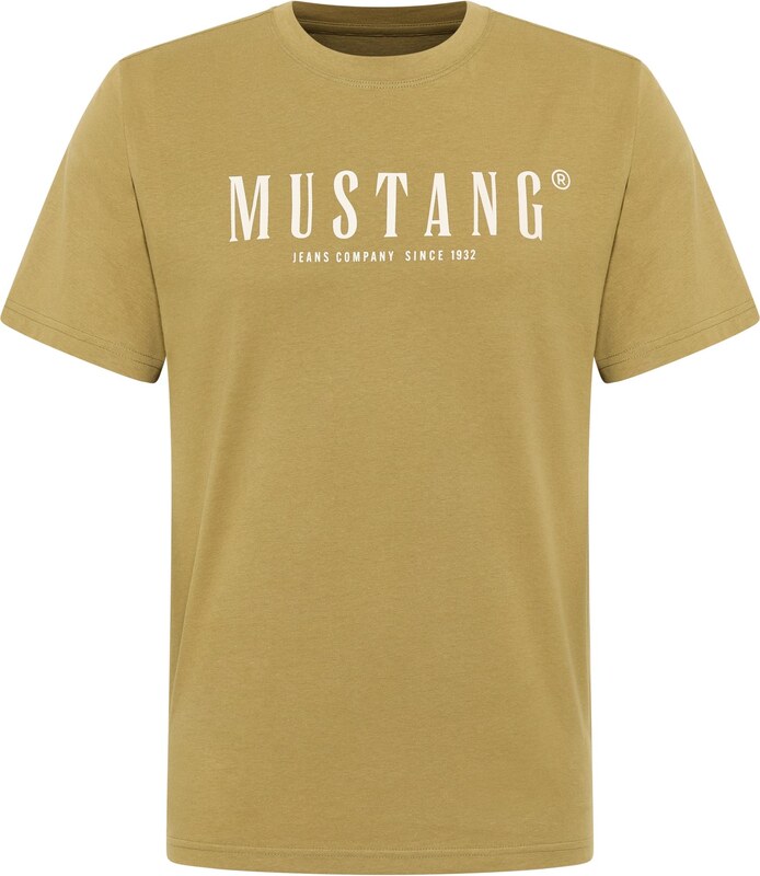 MUSTANG Särk 'Austin' khaki / valge
