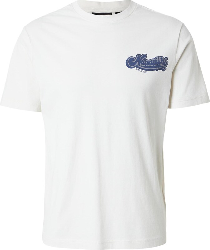 NAPAPIJRI Särk 'S-ZINC' meresinine / hall / valge