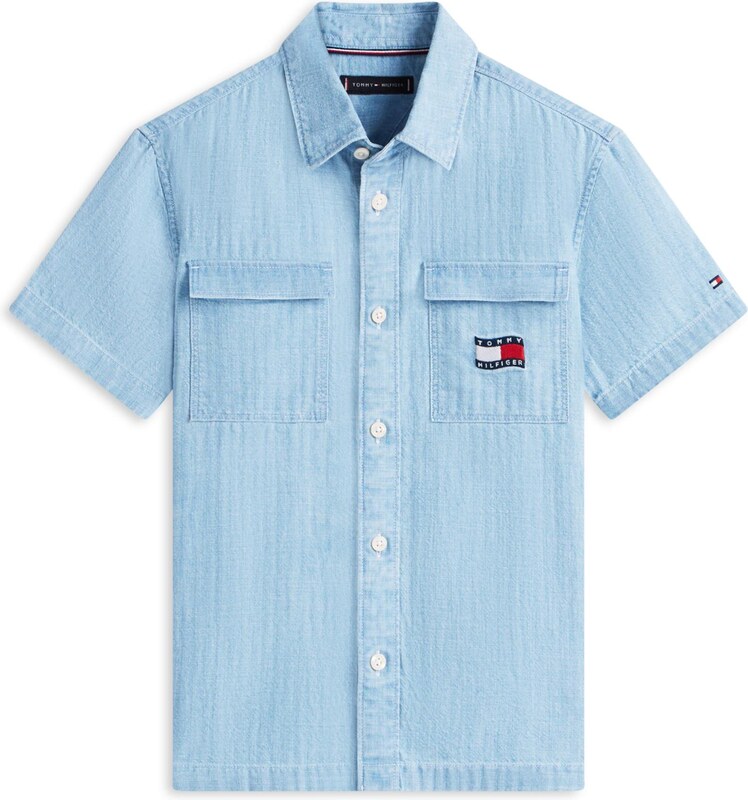 TOMMY HILFIGER Triiksärk meresinine / sinine teksariie / punane / valge