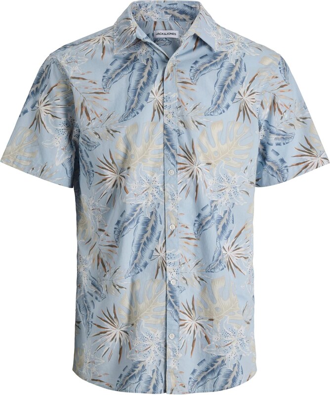 JACK & JONES Triiksärk 'JJHonolulu' beež / mariinsinine / taevasinine / pruun