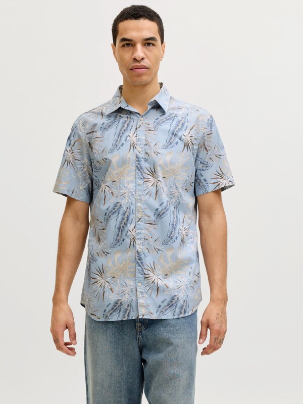 JACK & JONES Triiksärk 'JJHonolulu' beež / mariinsinine / taevasinine / pruun