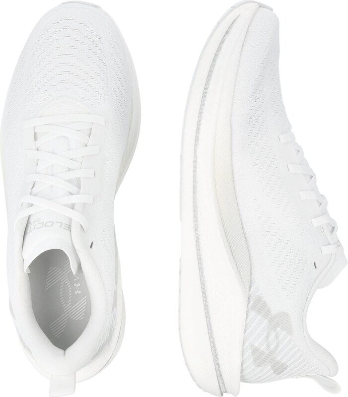 UNDER ARMOUR Jooksujalats 'Velociti SPD' hall / valge