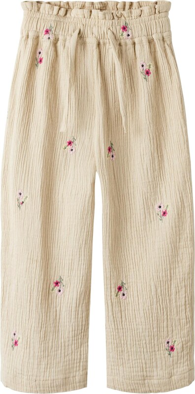 NAME IT Püksid 'NMFDUNIANA' beež / khaki / fuksia / roosa