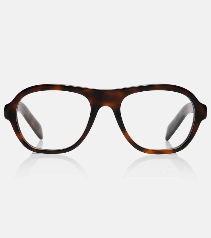 Prada Logo aviator glasses