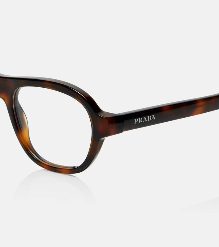 Prada Logo aviator glasses