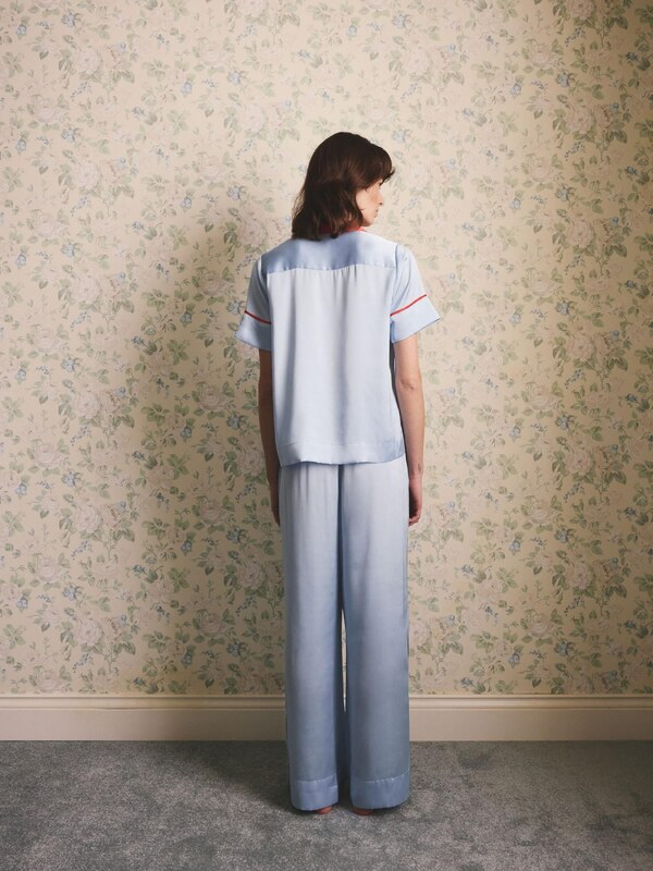 Cath Kidston Pidžaama helesinine / punane / valge