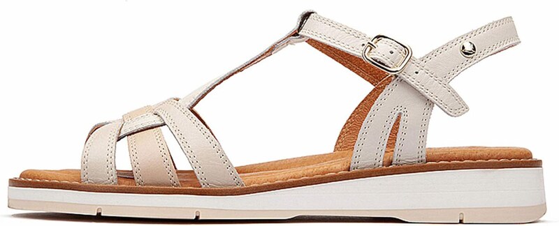 PIKOLINOS Rihmik 'Roquetas' kreem / täisvalge