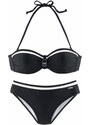 LASCANA Bikiinid must / valge