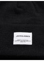 JACK & JONES Müts 'Long Knit' must / valge
