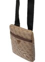 GUESS Õlakott 'MILANO CROSSBODY FLAT' tumebeež / pruun / kuld