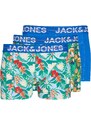 JACK & JONES Bokserid 'Pineapple' sinine / helesinine / hall / roheline / helepunane / valge