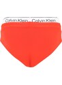 Calvin Klein Swimwear Ujumispüksid kollakaspunane / must / valge