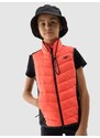 4F Girl's synthetic-fill down trekking vest - coral