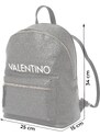VALENTINO Seljakott 'LIUTO' hall / must / valge