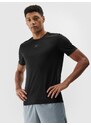 4F Men's quick-drying running T-shirt - black