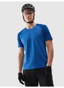 4F Men's quick-drying cycling T-shirt - cobalt