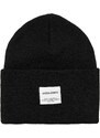 JACK & JONES Müts 'Long Knit' must / valge