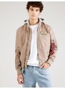ALPHA INDUSTRIES Kevad-sügisjope 'MA-1' beež / pruunikashall