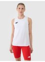 4F Women's quick-drying training crop-top - white