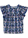 WE Fashion Pluus sinine / roosa / must / valkjas