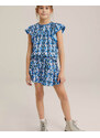 WE Fashion Pluus sinine / roosa / must / valkjas