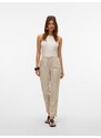 VERO MODA Voltidega püksid 'VMJesmilo' viimistlemata / must