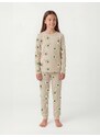 NAME IT Pidžaama pruun / oliiv / heleroheline