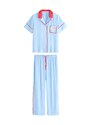 Cath Kidston Pidžaama helesinine / punane / valge